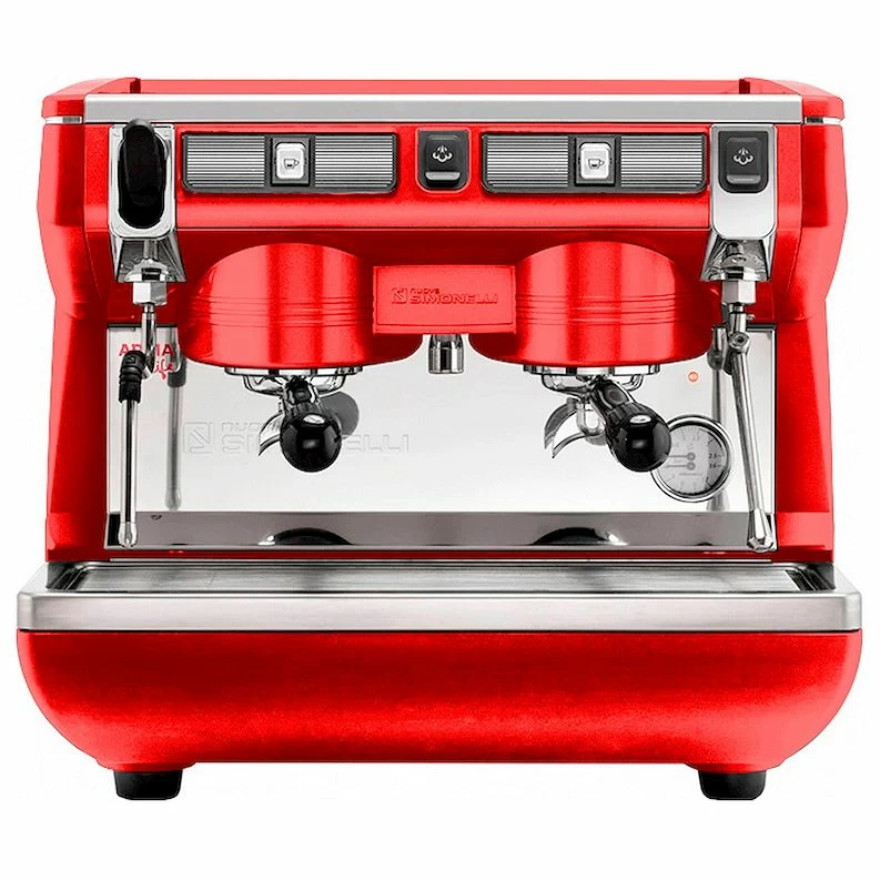 Кофемашина Nuova Simonelli Appia Life Compact 2Gr S 220V red+economizer+high groups