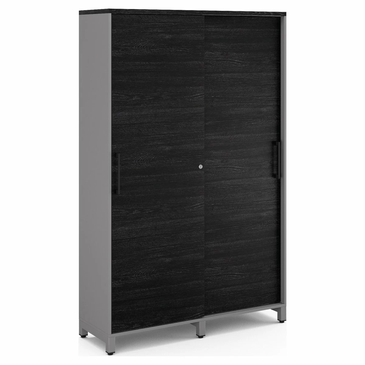 Гардероб-купе Kobor HG-120/40/M aluminum/wood