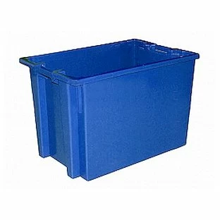 Ящик 600*400*400 мм. №4 конусный, сплошной синий /1/