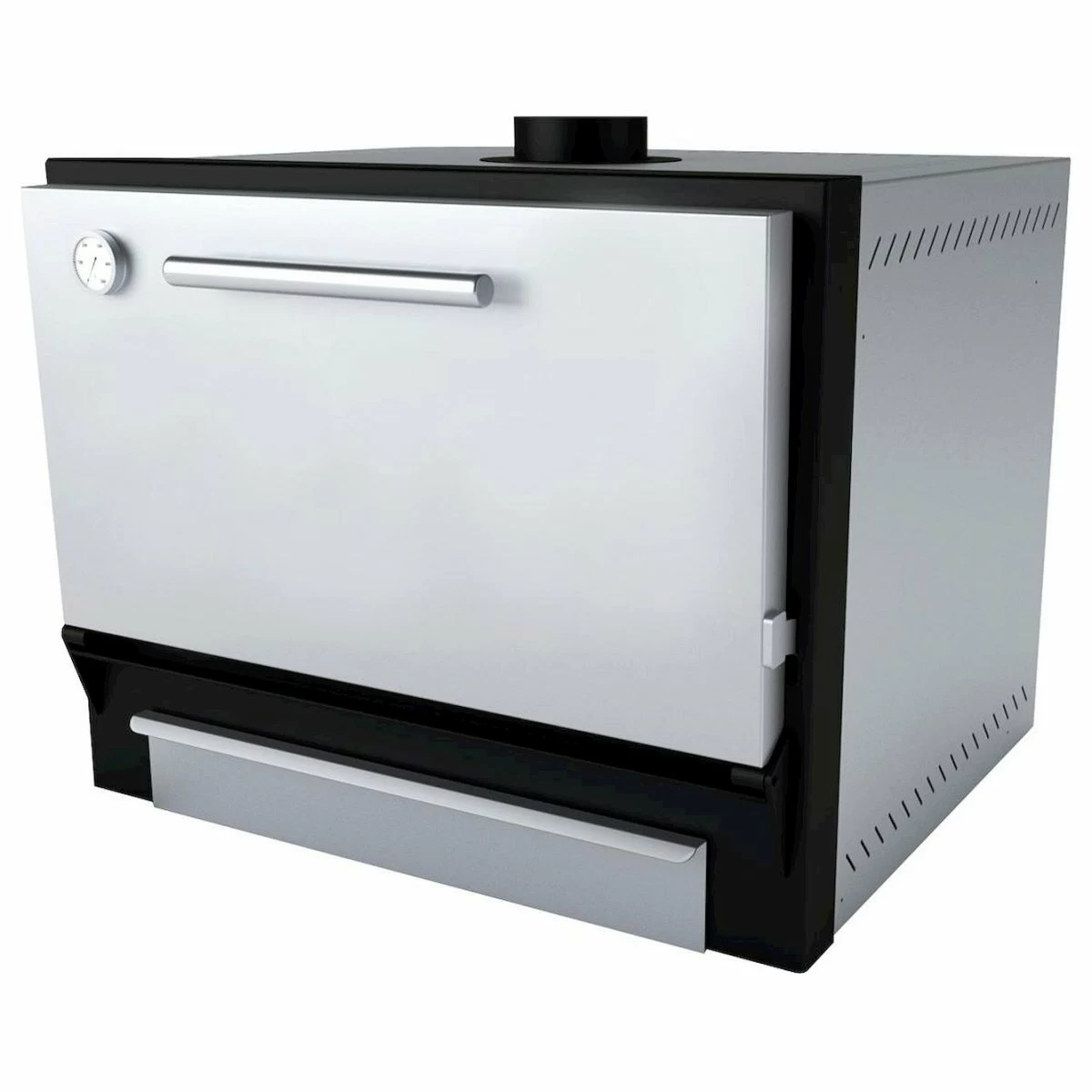 Гриль-печь Movilfrit (Pira) BR-48 INOX BLIND DOOR с искрогасителем и колпаком