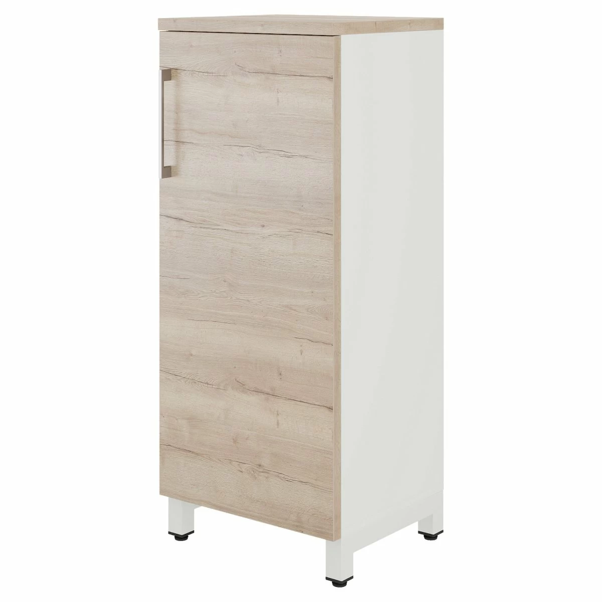 Шкаф распашной Kobor HR/3-45/40/M white/natural