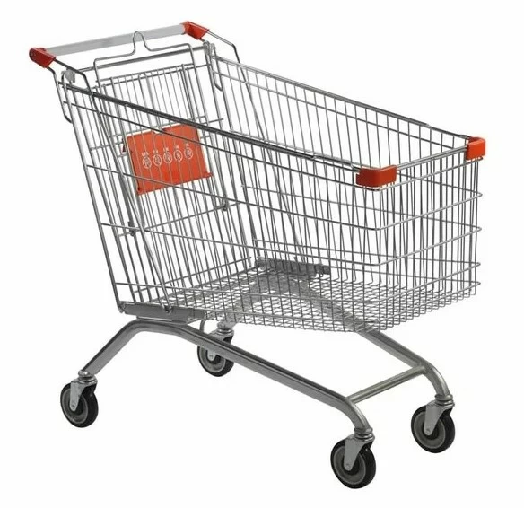 Тележка покупательская EKSI STE (европейский тип) 180л с д/c., ZN, RD