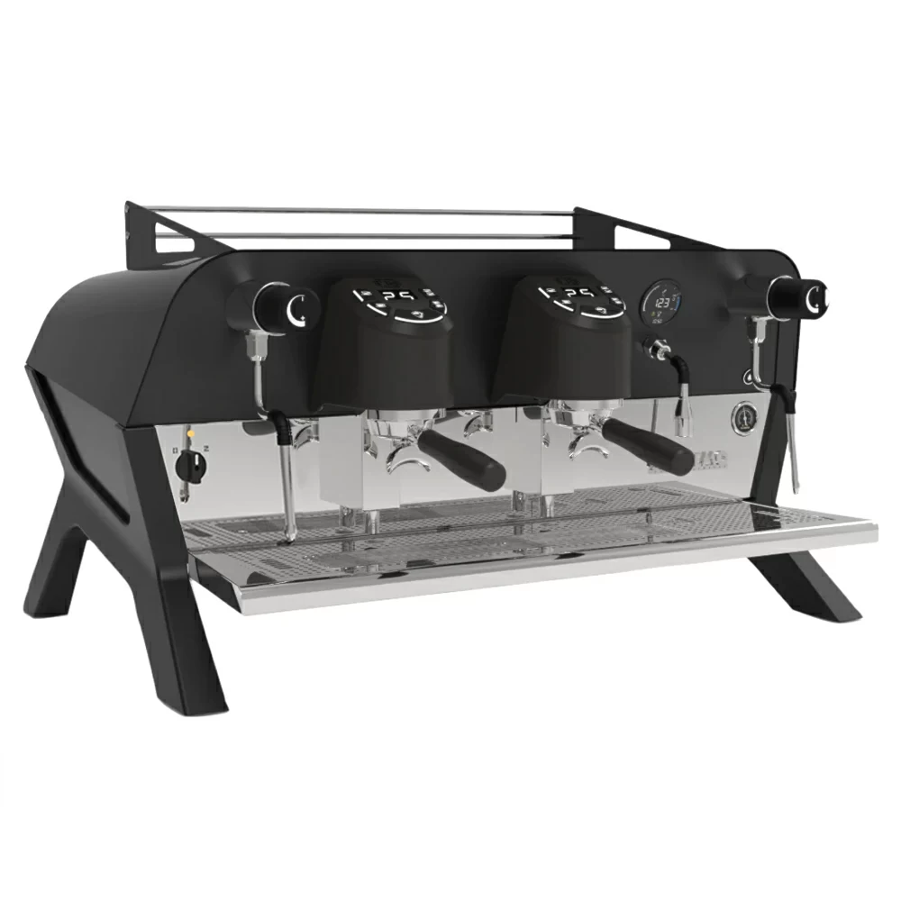 Кофемашина Sanremo F18 SB 2 высокие гр. черно-красная