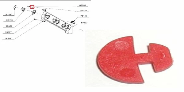 Накладка 83329 положения конфорки для плиты электр. т.м. KOGAST, серии ES