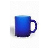 Кружка 350 мл d=80, h=95 мм синяя (матовая) /16/