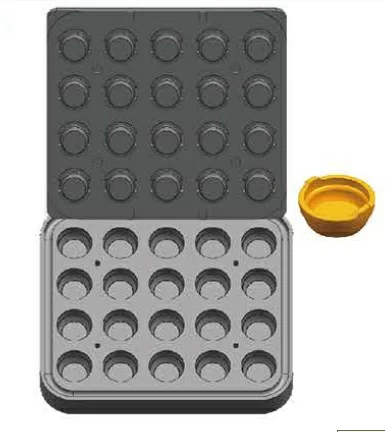 Форма для 20 круглых тарталеток Kocateq DH Tartmatic Plate 58
