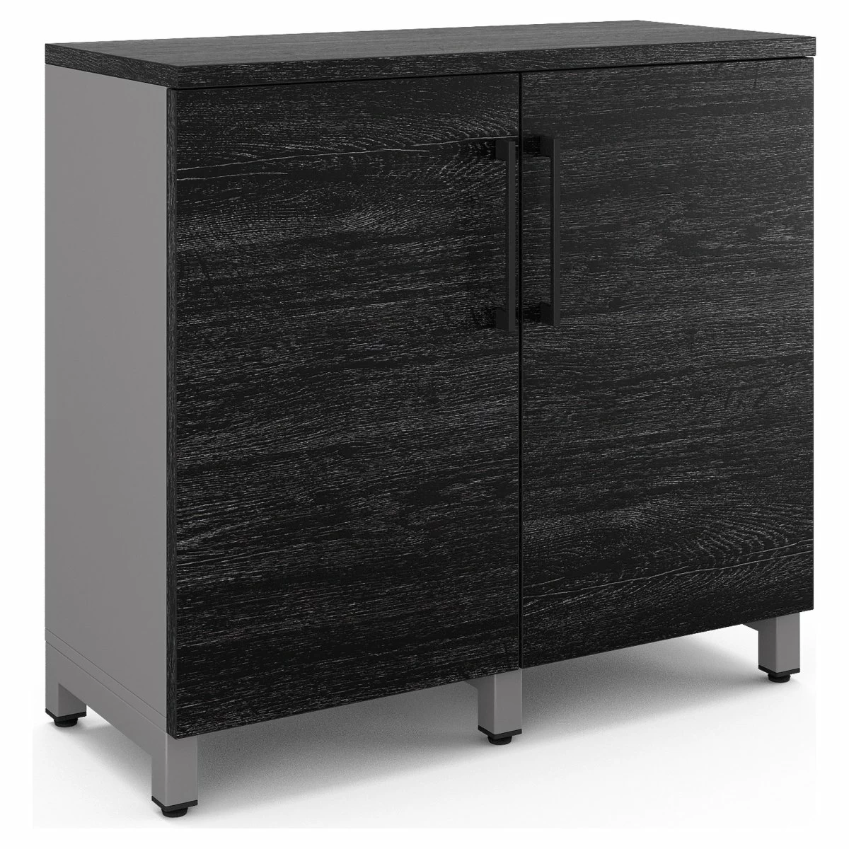Шкаф распашной Kobor HR/2-90/60/M aluminum/wood