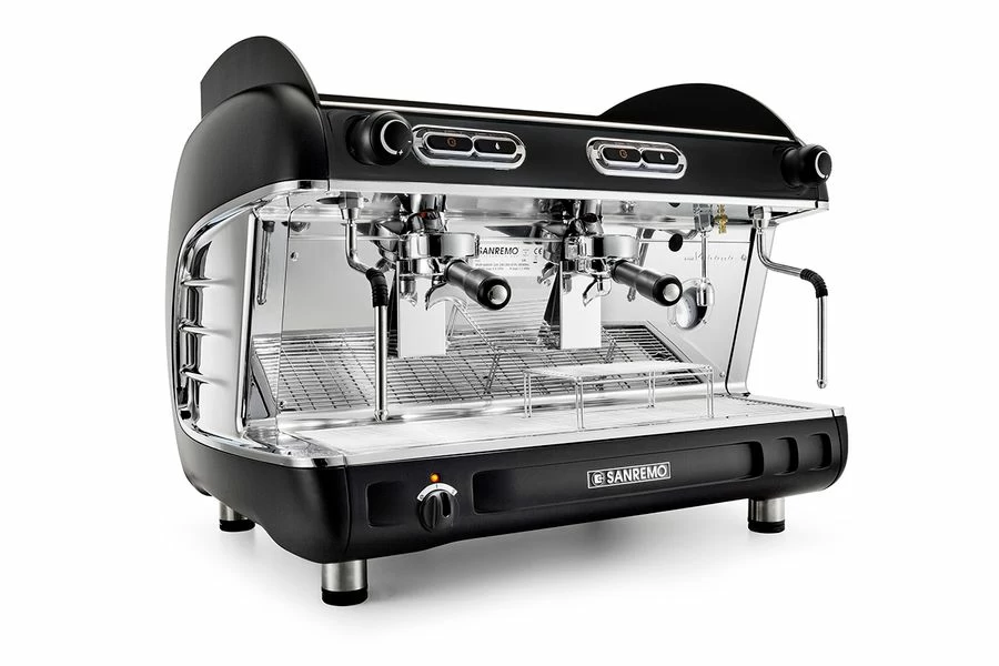 Кофемашина Sanremo Verona SAP (полуавтомат) 2 высокие гр. чёрная