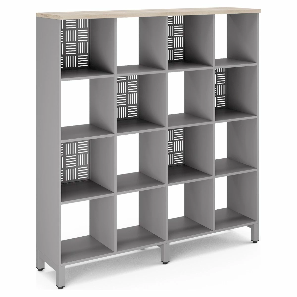 Стеллажная система Kobor SQ-4X4 aluminum/natural