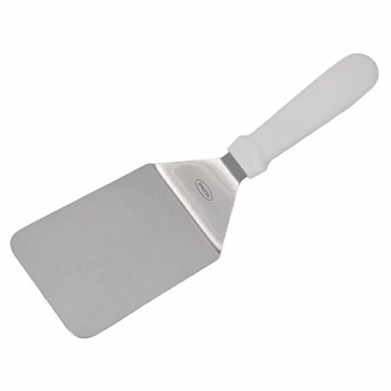 Лопатка 30 см. изогнутая рабочая часть 15*9,5 см. нерж. широкая с пластиковой ручкой MGsteel /1/