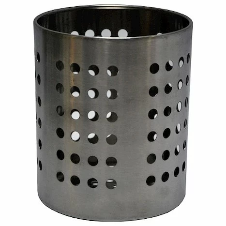 Емкость для столовых приборов (стакан) d=100 мм. h=125 мм. перфор., нерж. MGSteel /1/96/