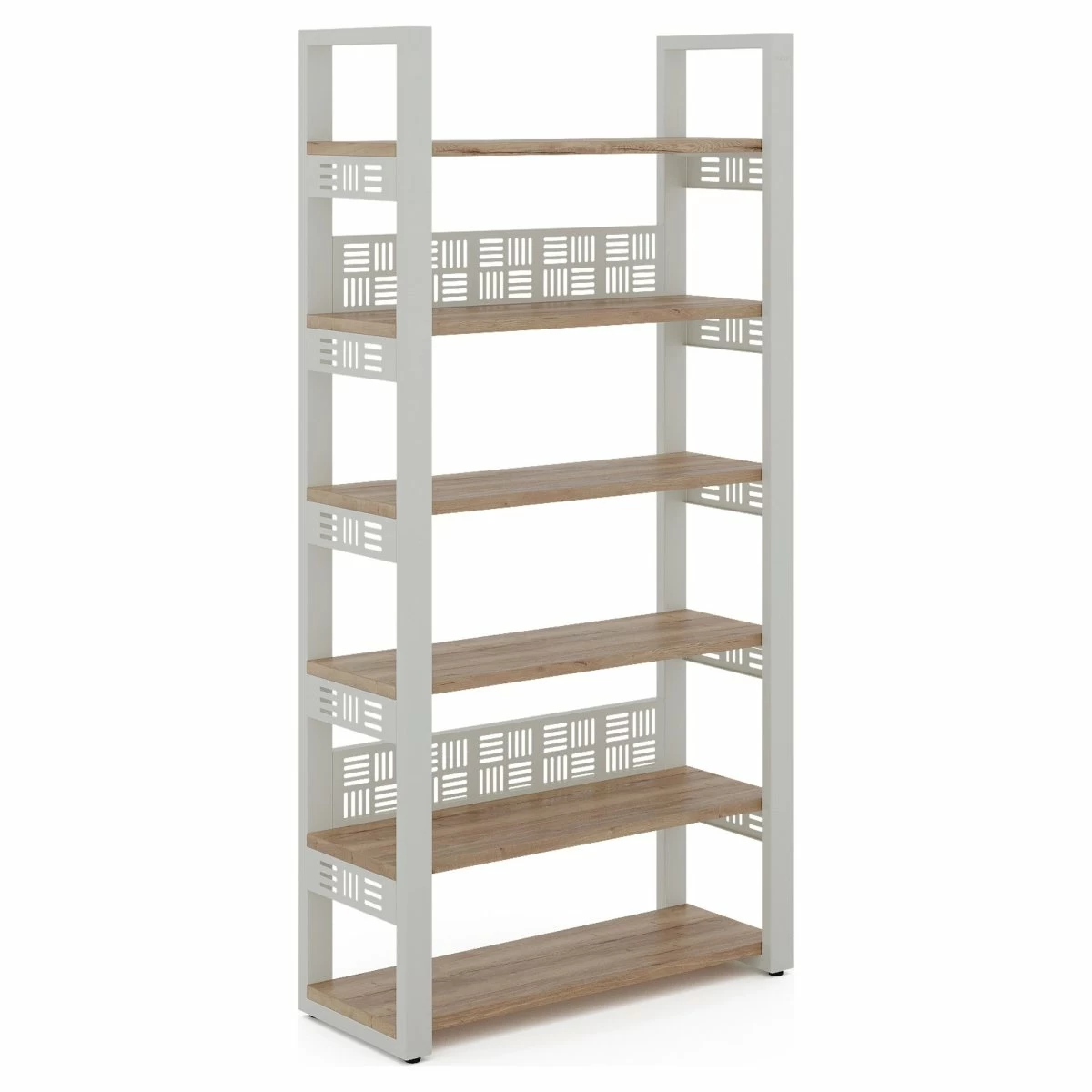 Стеллаж открытый Kobor SO6-120/36 white/natural