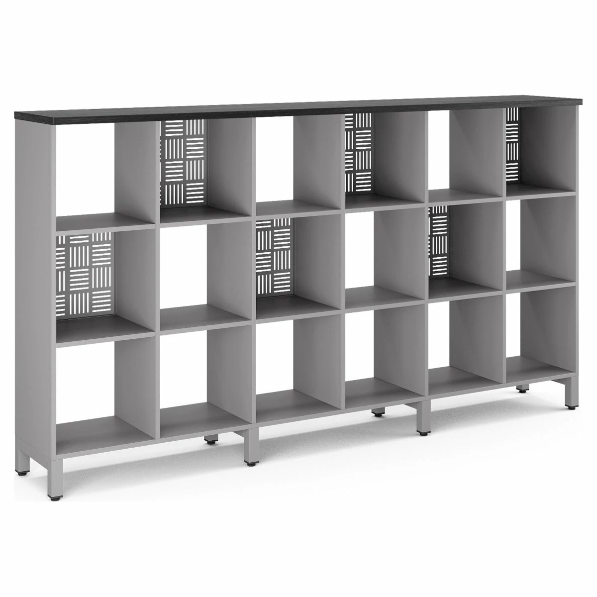 Стеллажная система Kobor SQ-3Х6 aluminum/wood