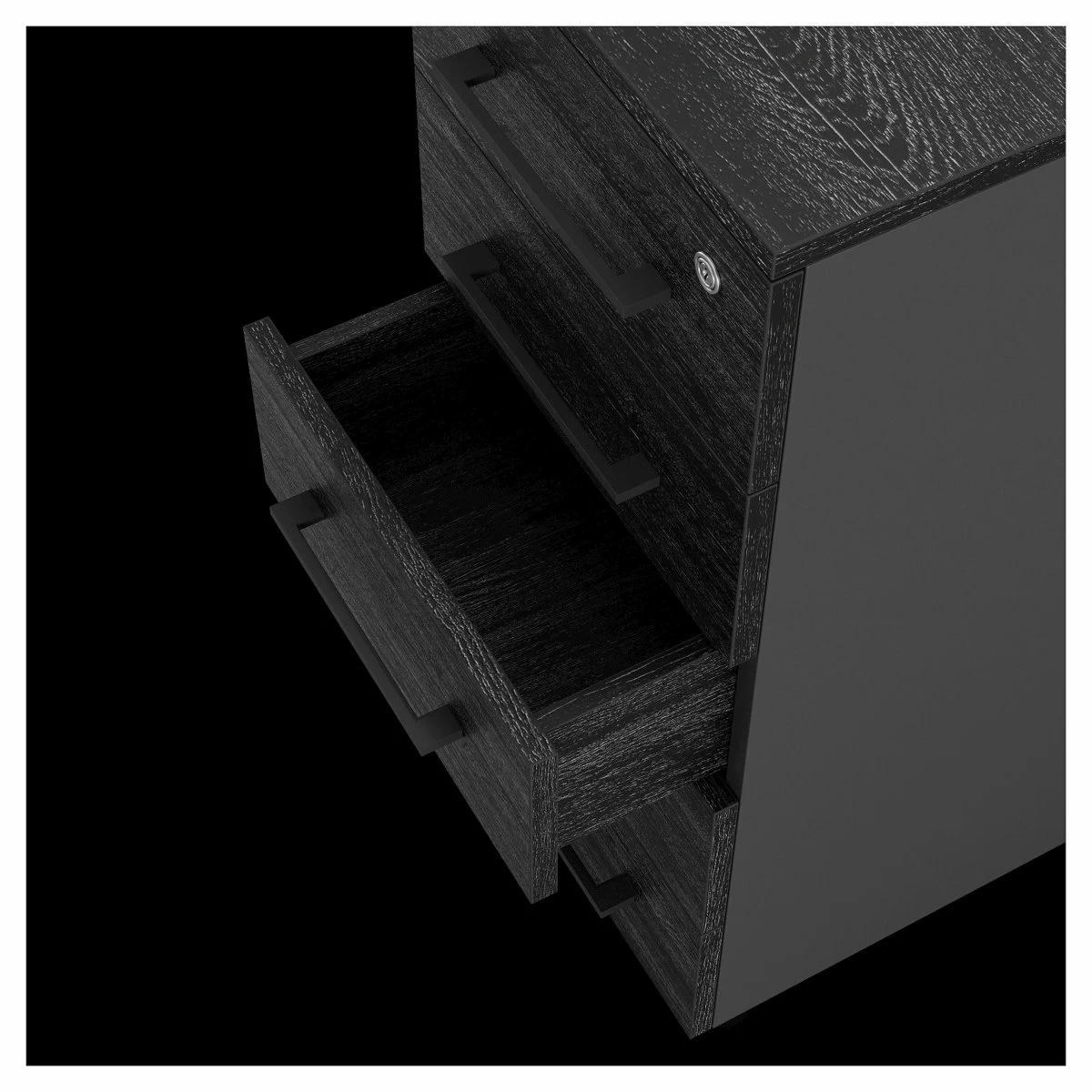 Тумба приставная Kobor TS5-40/80 black/wood