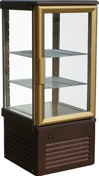 Витрина кондитерская Полюс Carboma D4 VM 120-1 (R120C), коричнево-золотая 0109-0102