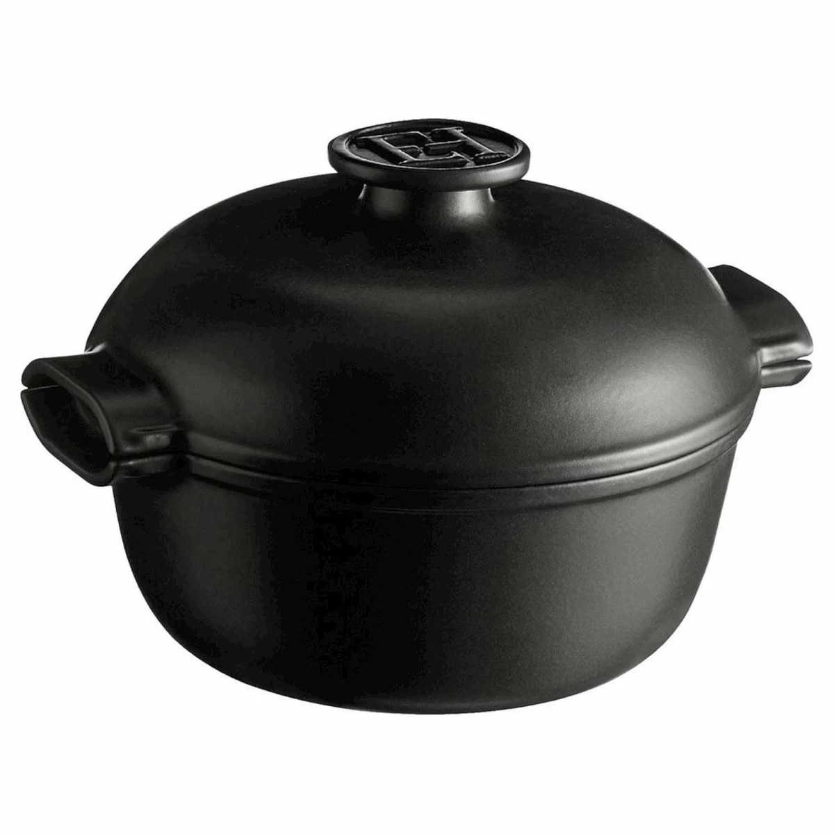 Кастрюля 2,0 л. d=22,5 см. h=18 см. с крышкой (индукция) графитовая керам Emile Henry /1/