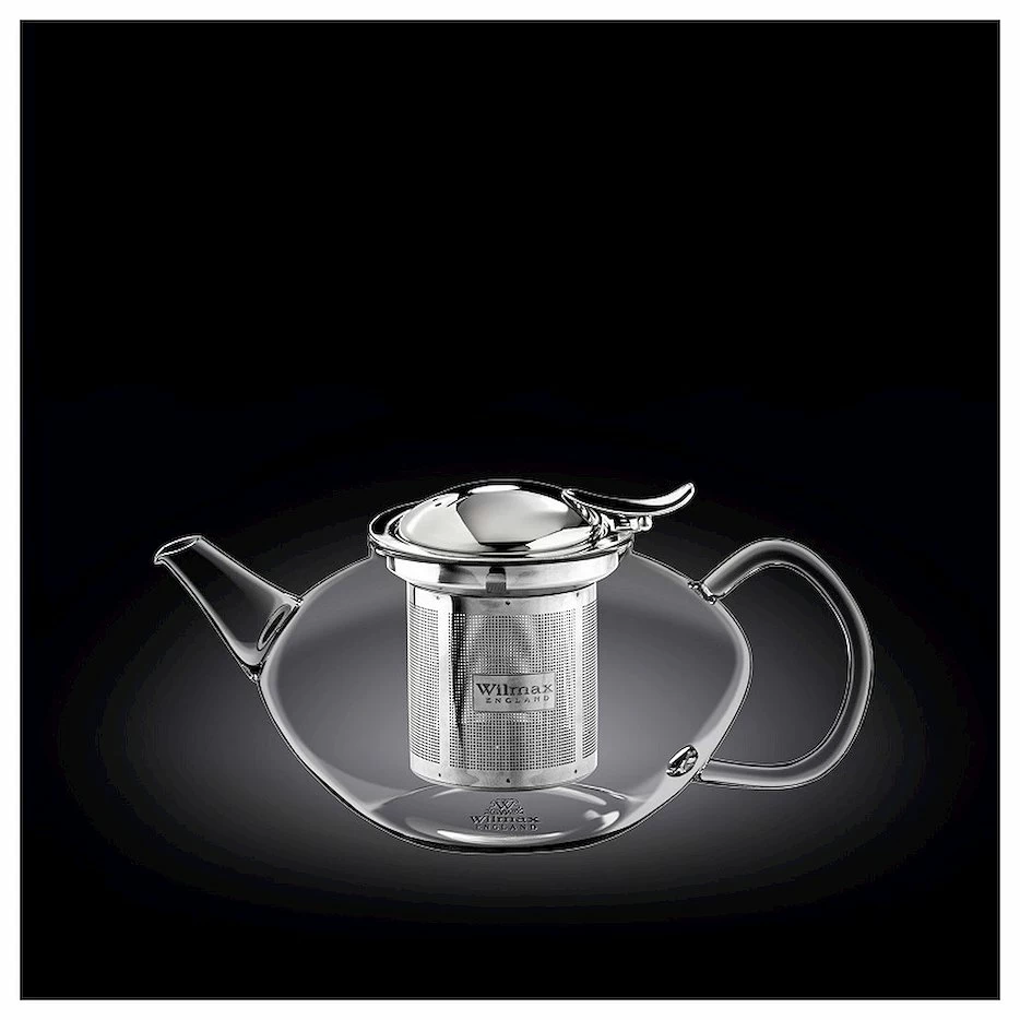Чайник заварочный 650 мл, с откидной крышкой и колбой нерж. Thermo Glass Wilmax /1/12/