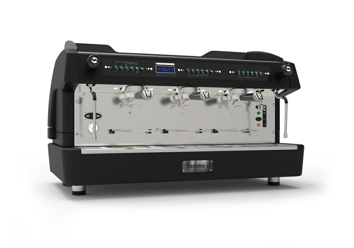 Кофемашина рожковая мультибойлерная Fiamma COMPASS 3 DB TC black (автомат, 3 группы)