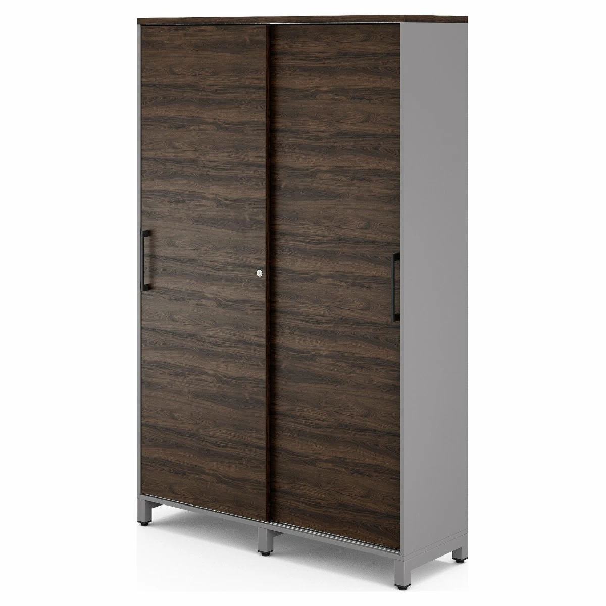 Шкаф-купе гардероб Kobor HKG/5-120/60/M aluminum/charlston