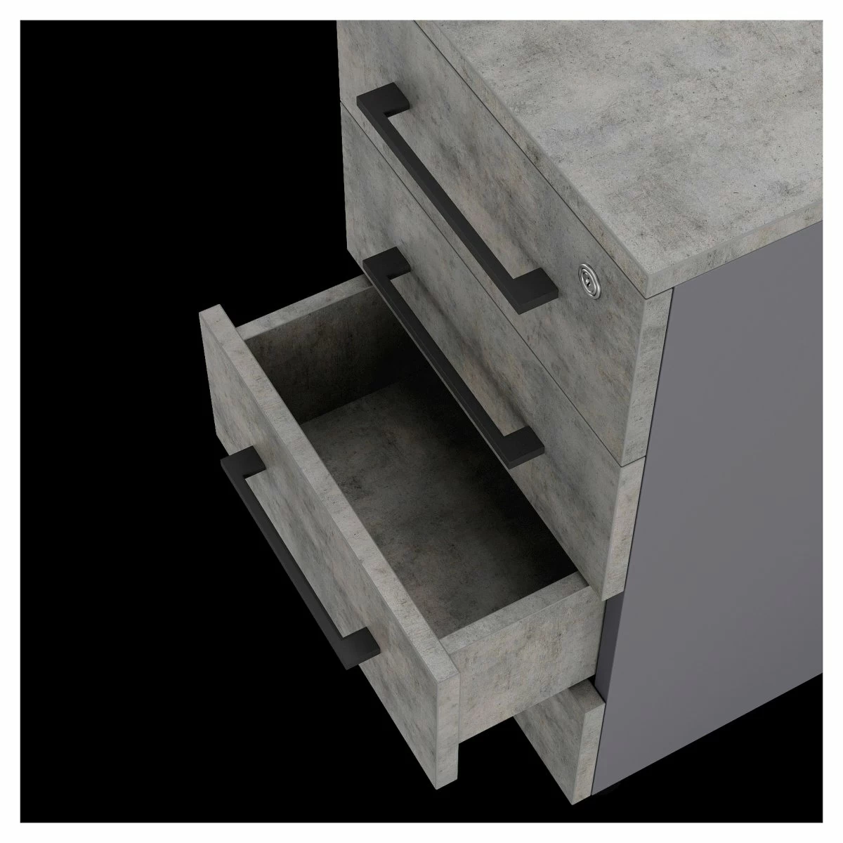 Тумба приставная Kobor TS4-40/50 graphite/chicago