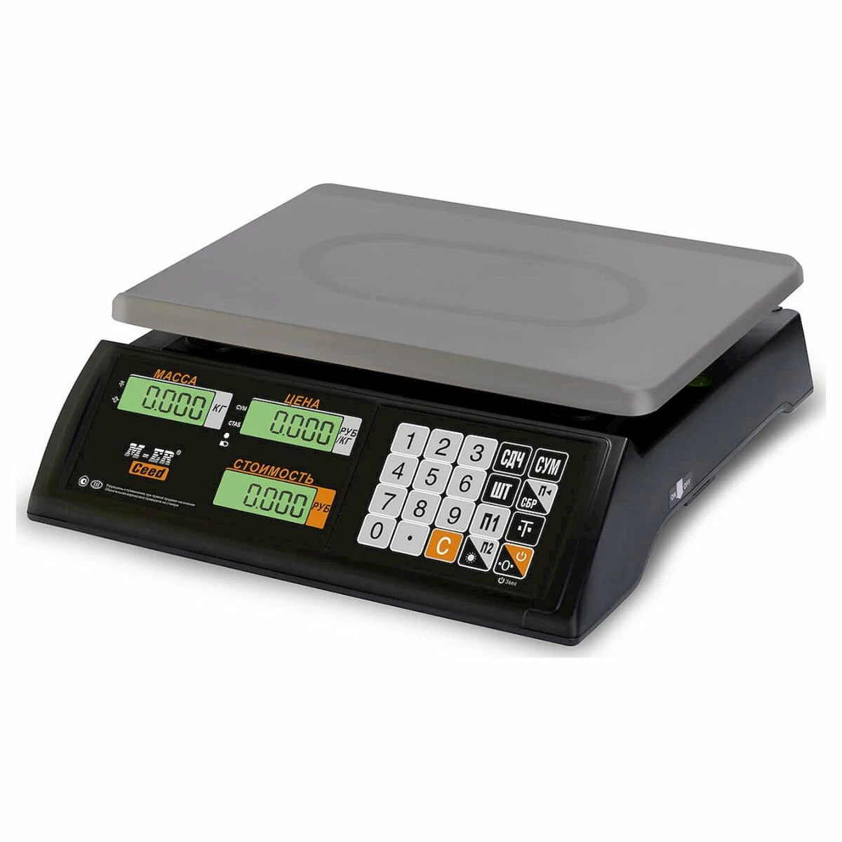 Весы торговые Mertech M-ER 327AC-32.5 LCD Black