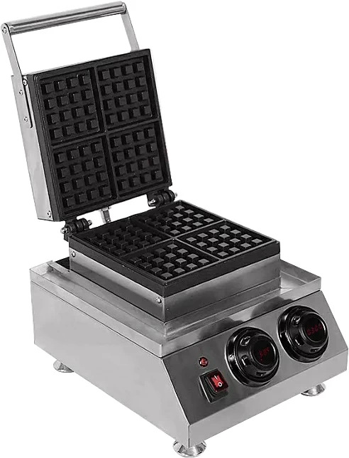 Вафельница Kocateq GH 133 S WB MDI для 4 квадратных вафель 10*10 см с цифровым дисплеем
