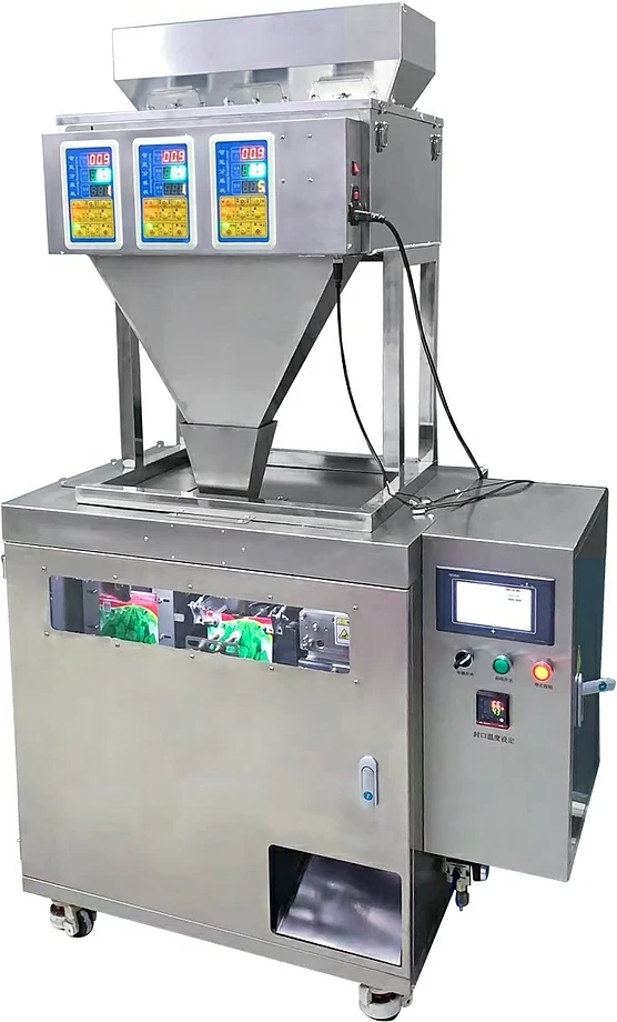Мини дой-пак линия с весовым дозатором Hualian Machinery HLDX-500