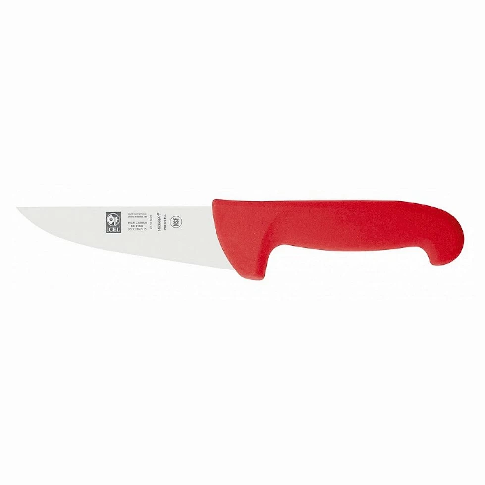 Нож для мяса 150/290 мм. красный SAFE Icel /1/6/