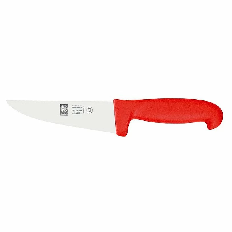 Нож для мяса 150/280 мм. красный Poly Icel /1/6/
