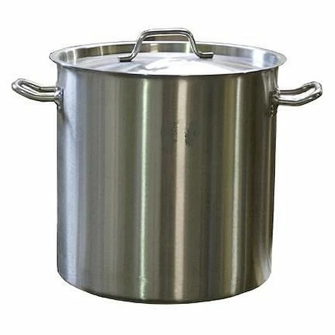 Котел 25 л. нерж. d=32 см. h=30 см. тройное дно (индукция) с крышк. MGSteel /1/