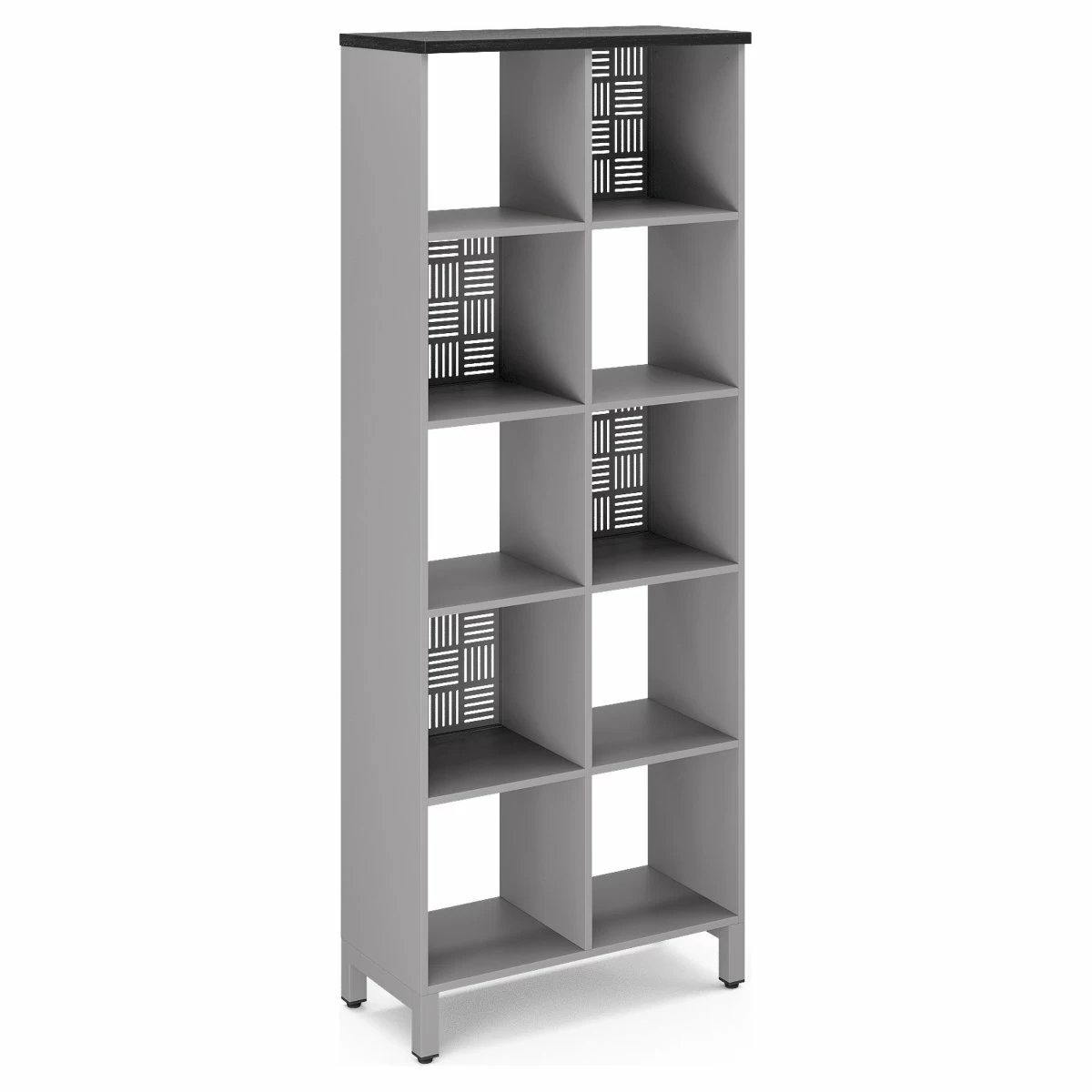 Стеллажная система Kobor SQ-5X2 aluminum/wood