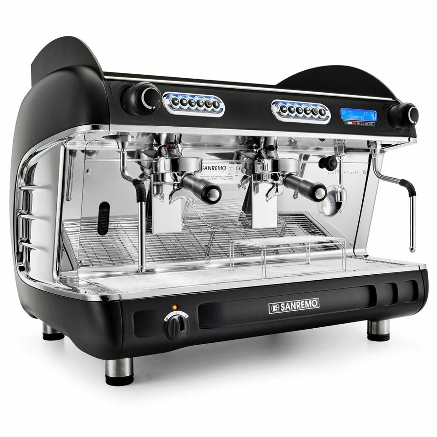 Кофемашина Sanremo Verona SED (автомат) 2 высокие гр. черная