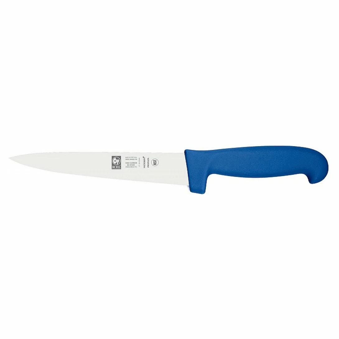 Нож для мяса 180/320 мм. синий SAFE Icel /1/6/