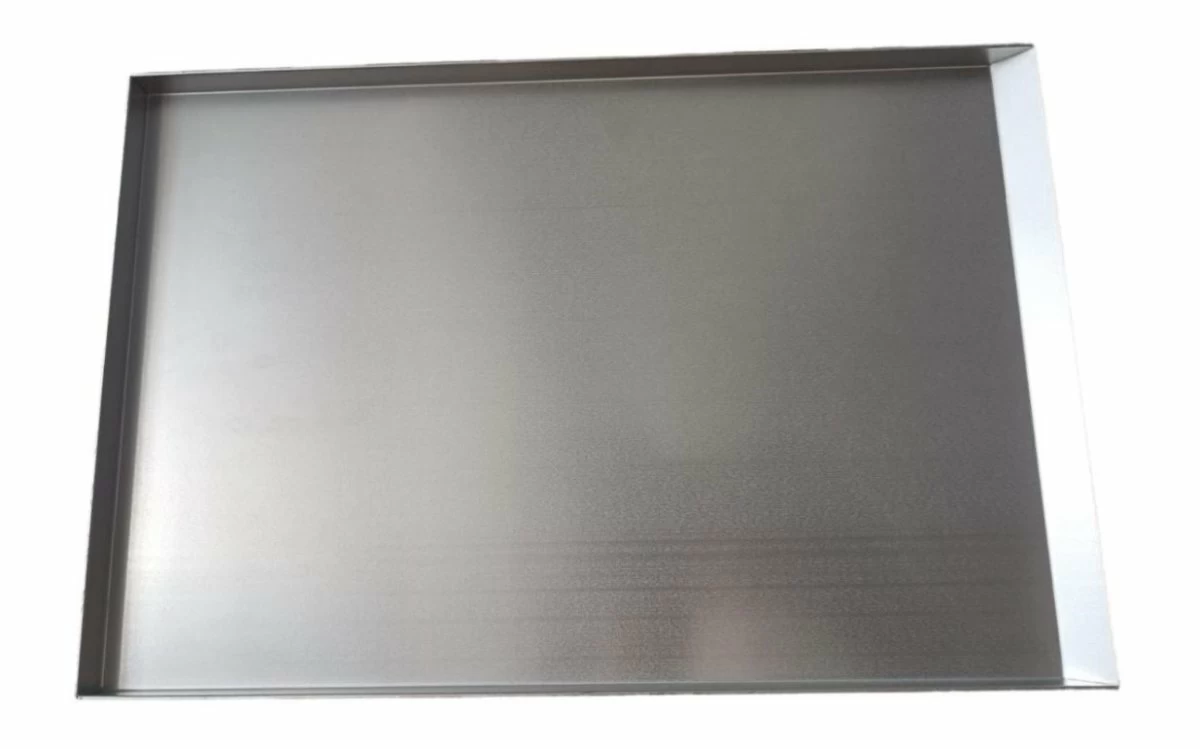Лист неперфорированный алюминий GASTROMIX толщ.1,5мм 600X400X23 3 борта 90 1 борт 45