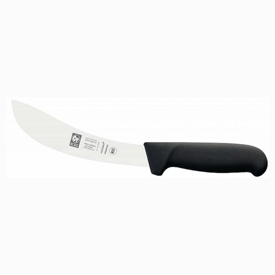 Нож для снятия кожи 150/285 мм. изогнутый, черный SAFE Icel /1/6/