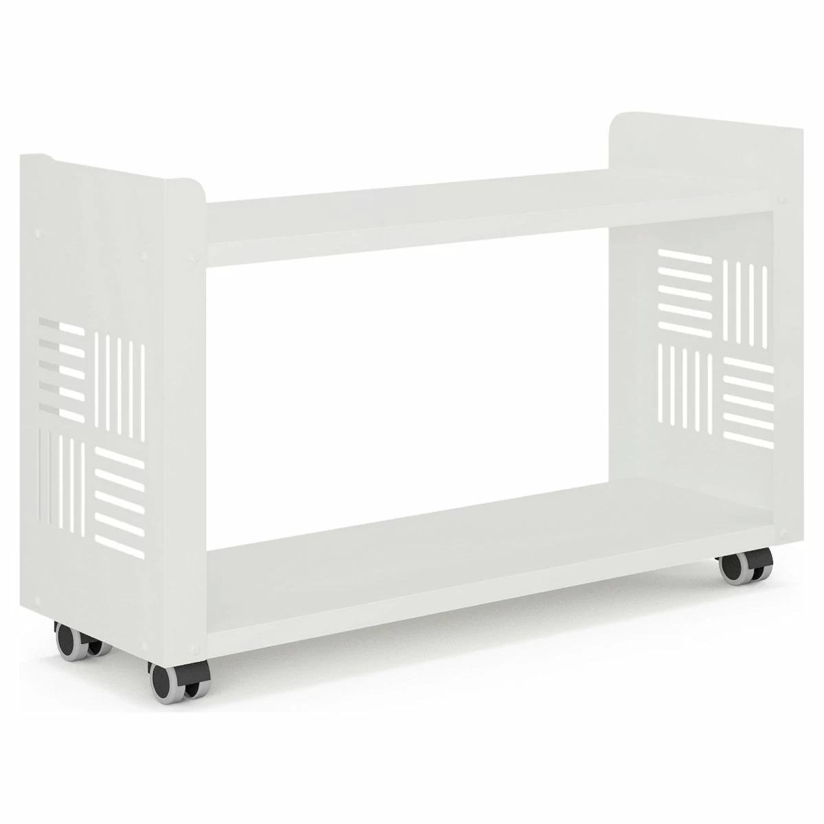 Стеллаж мобильный Kobor SМ2-90/30 white/premium