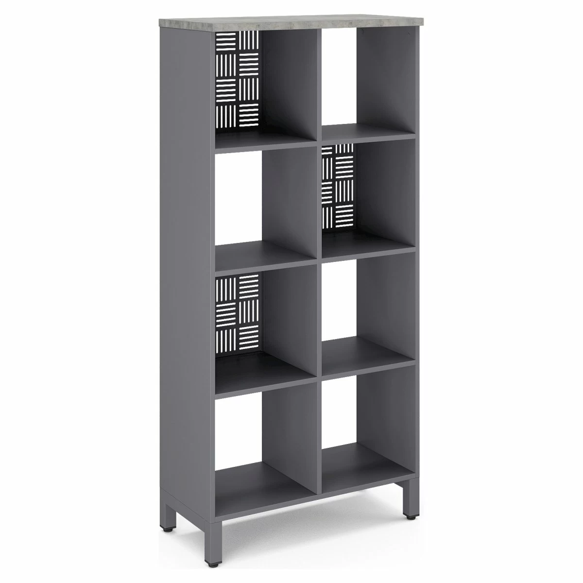 Стеллажная система Kobor SQ-4X2 graphite/chicago
