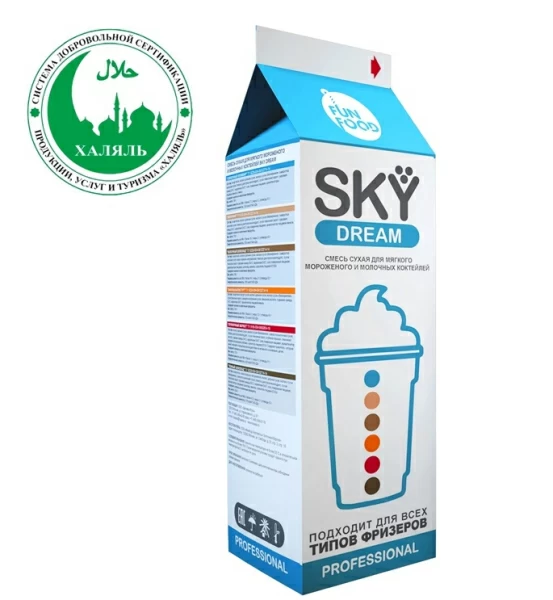 Смесь для мороженого и коктейлей Шоколад молочный Sky Dream 0,7 кг