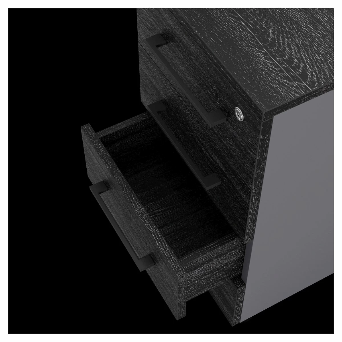 Тумба приставная Kobor TS4-40/80 graphite/wood