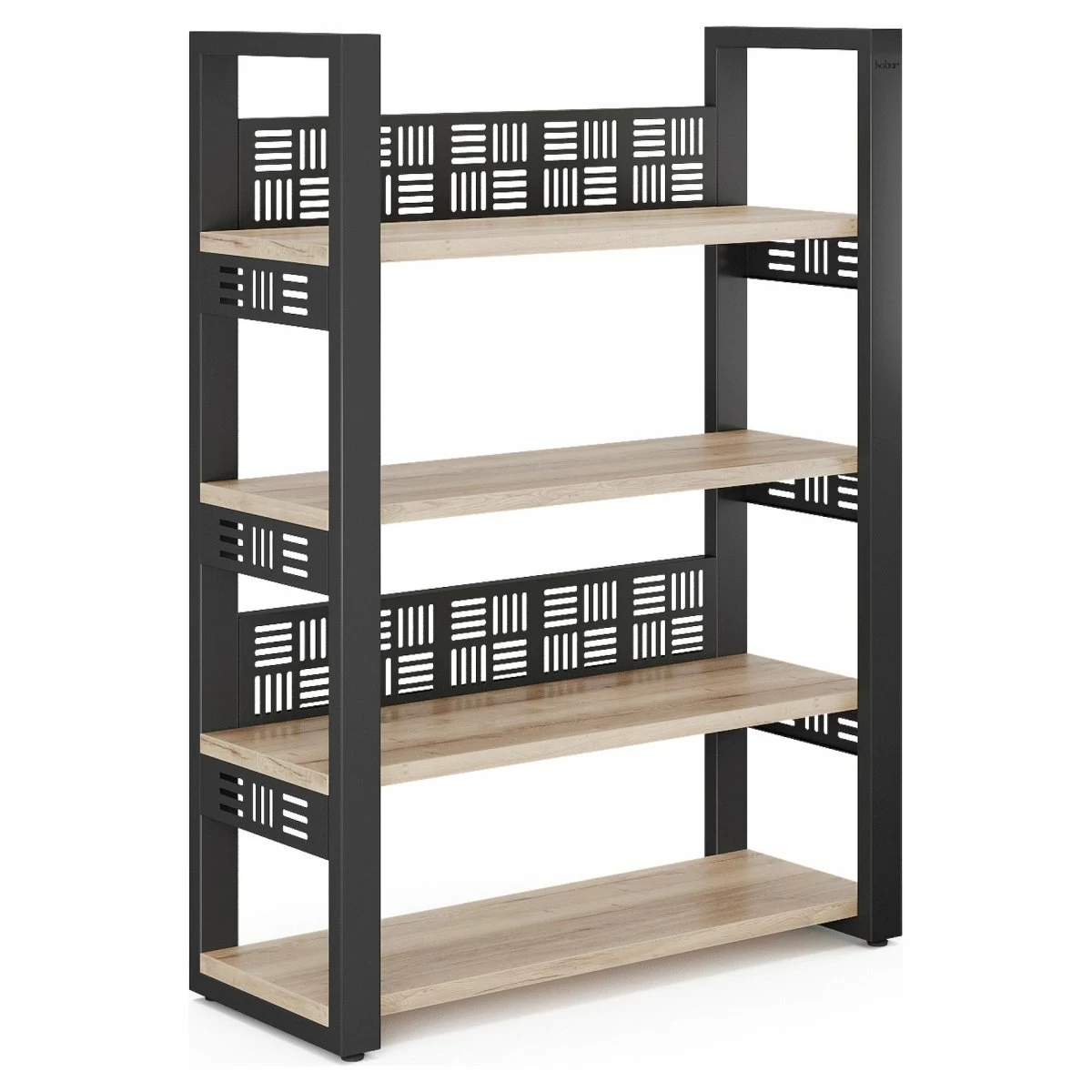 Стеллаж открытый Kobor SO4-100/36 black/natural