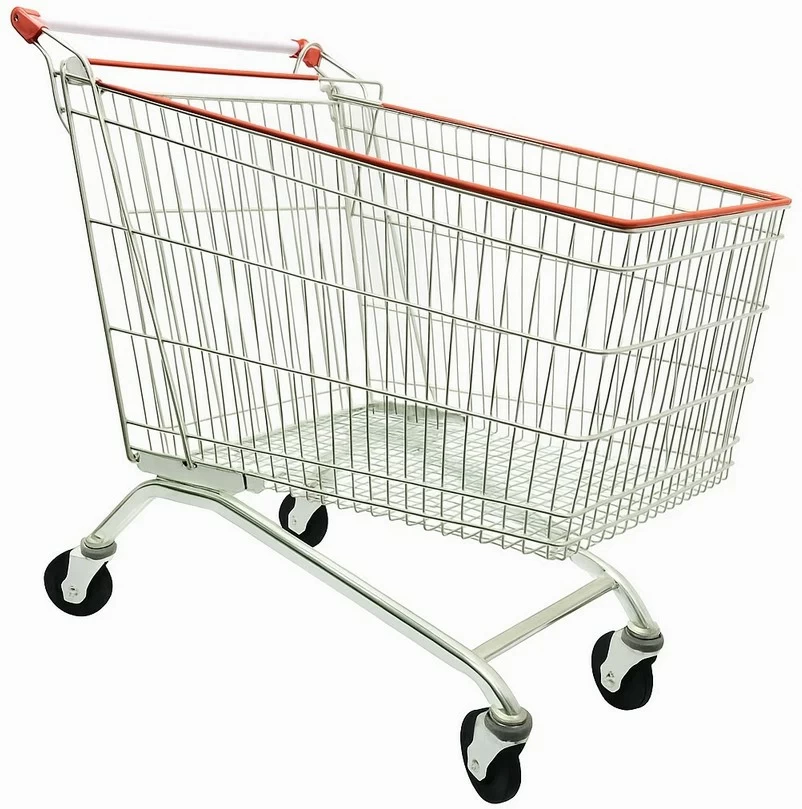 Тележка покупательская EKSI 240 л, ZN, без д/c, RD, STE