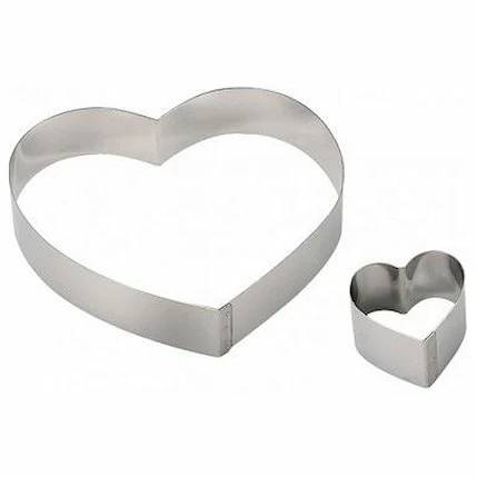 Форма для выкладки/выпечки «Сердце» d=18 см. h=4 см. нерж. De Buyer /1/