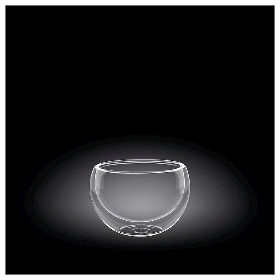 Соусник 80 мл. d=55 мм. с дв. стенками Thermo Glass Wilmax /6/216/