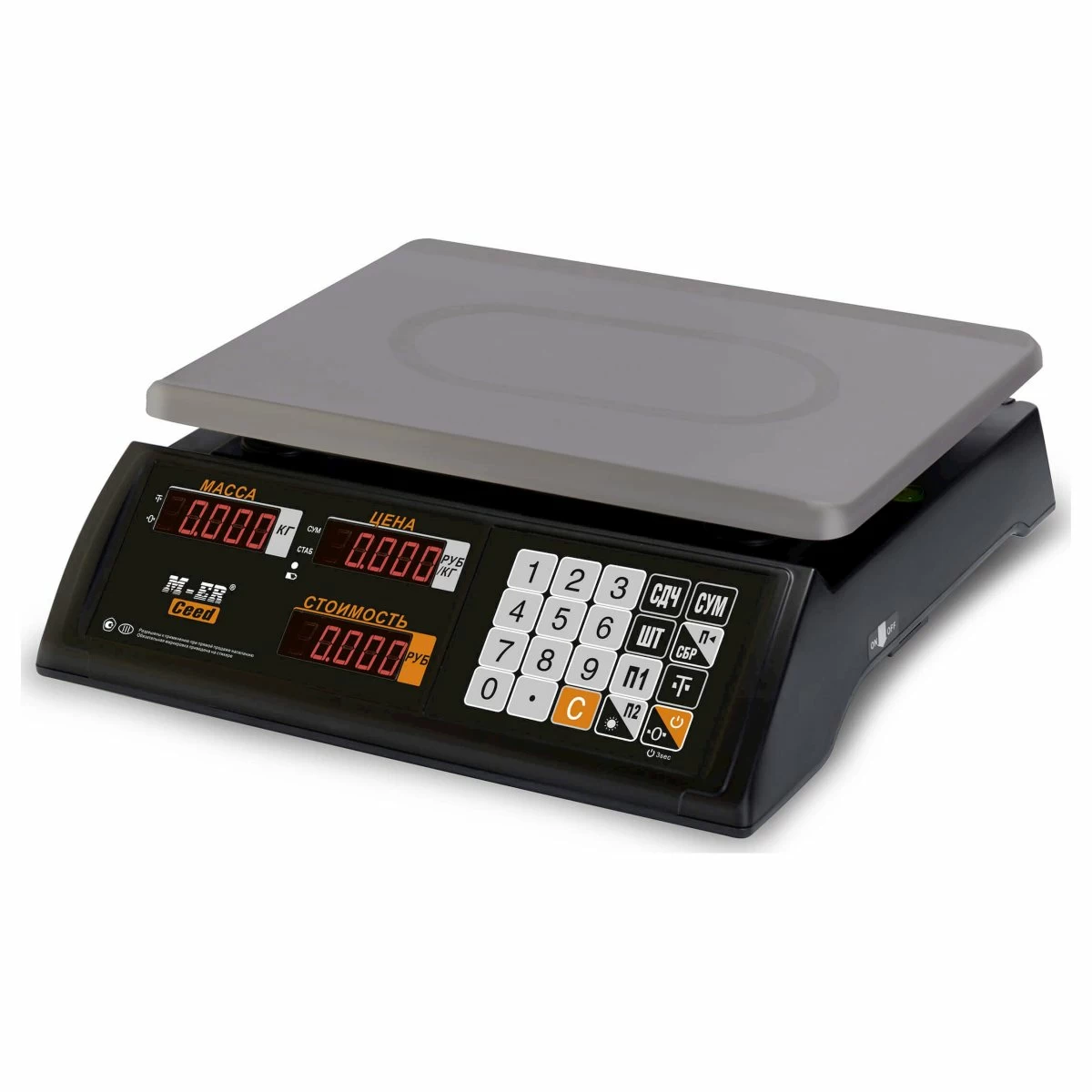 Весы торговые Mertech M-ER 327AC-15.2 LED Black