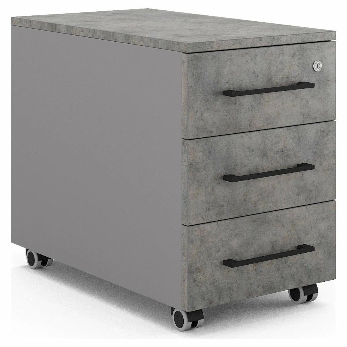 Тумба мобильная Kobor TM3-40/60 aluminum/chicago
