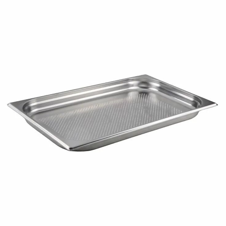 Гастроемкость 1/1 h=40 мм. 5,5 л. нерж. перфорированная d=6 мм. MGsteel /1/6/