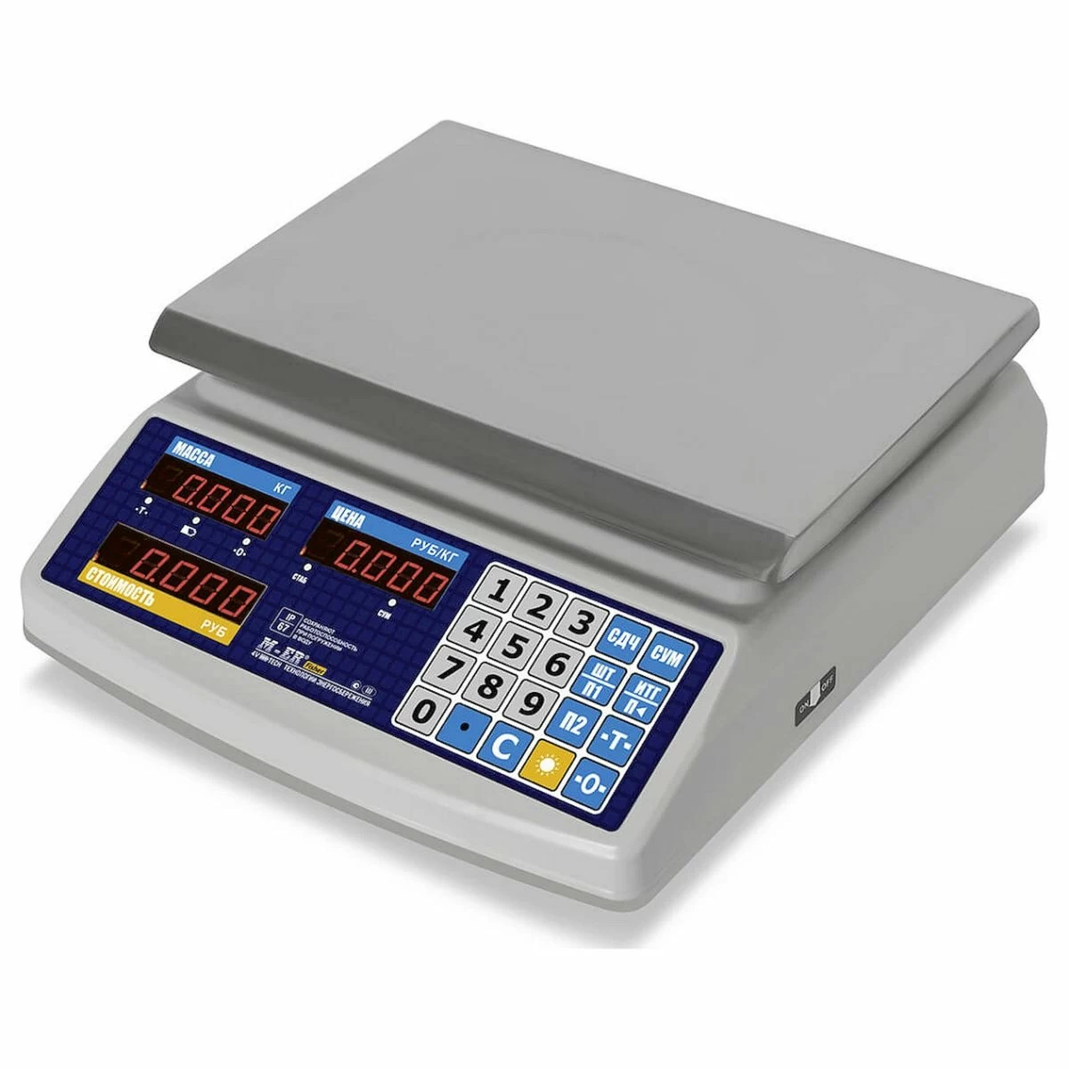 Весы торговые Mertech M-ER 329AС-15.2 IP67 LED Fisher