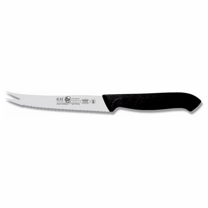 Нож барменский с пласт. ручкой 120/225 мм черный HoReCa Icel /1/6/
