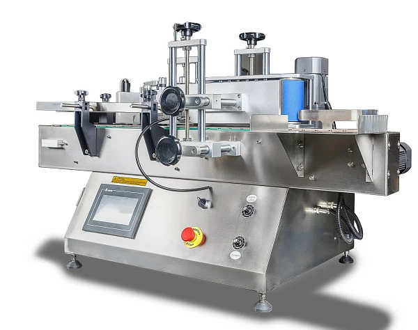Автоматический этикетировщик для круглой тары с датером Hualian Machinery HLMT-130D