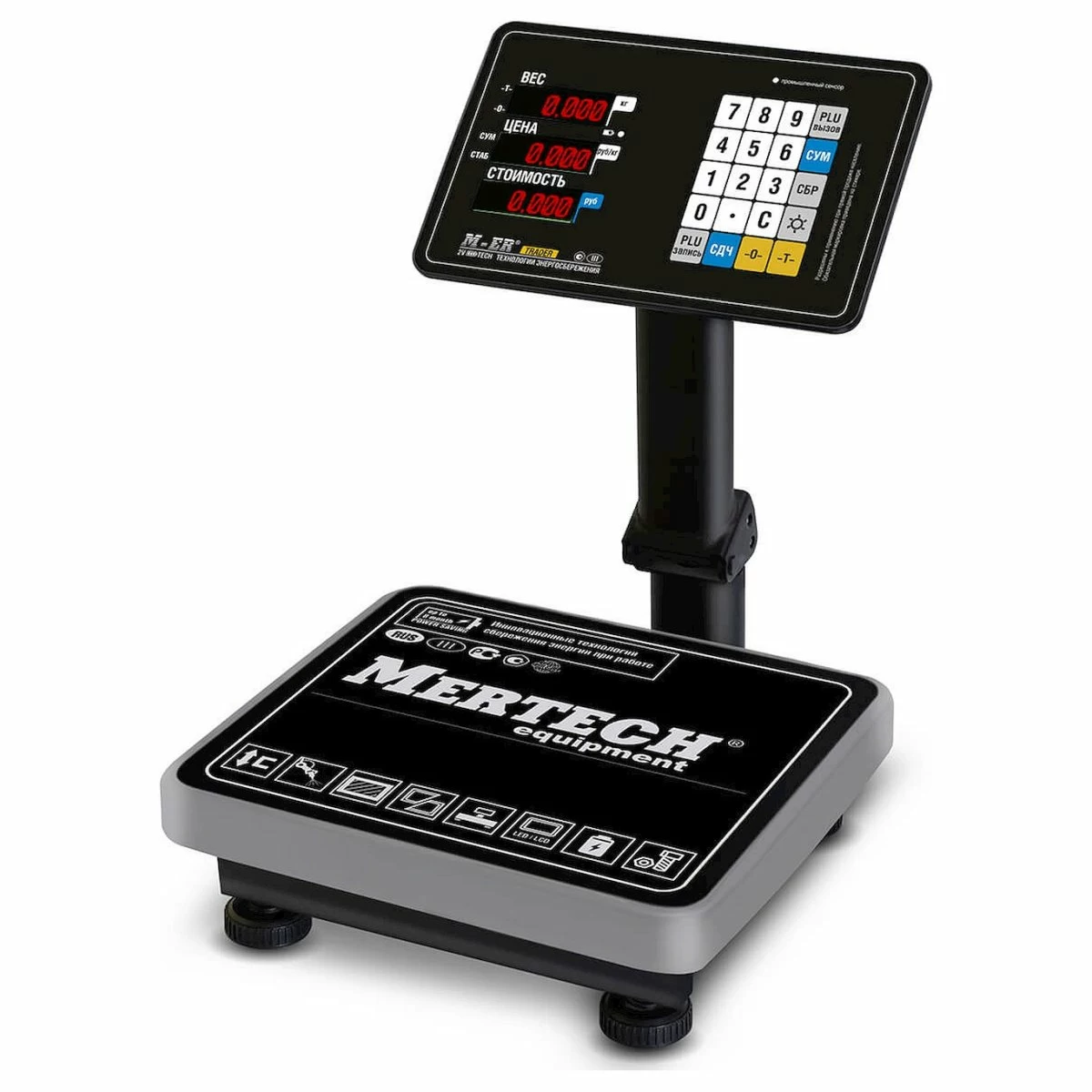 Весы торговые Mertech M-ER 333ACPU — 32.5 LED